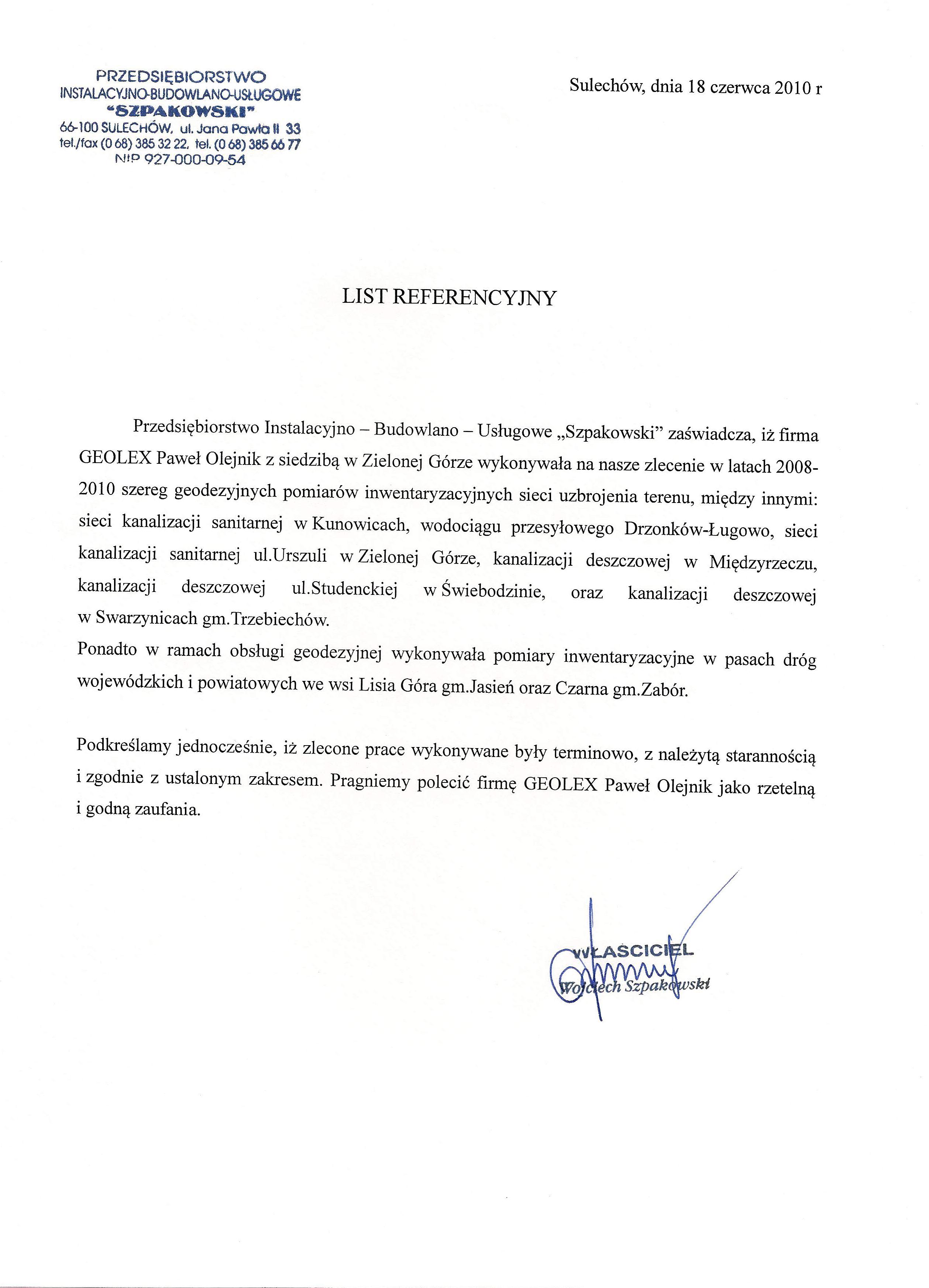 Referencje PIBU